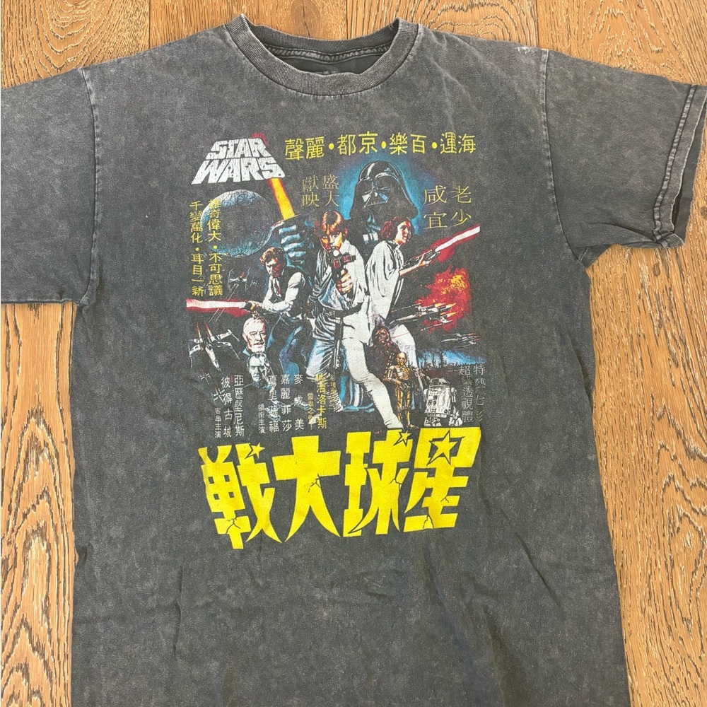 Brandy Melville Black Short Sleeve Tee X Star Wars